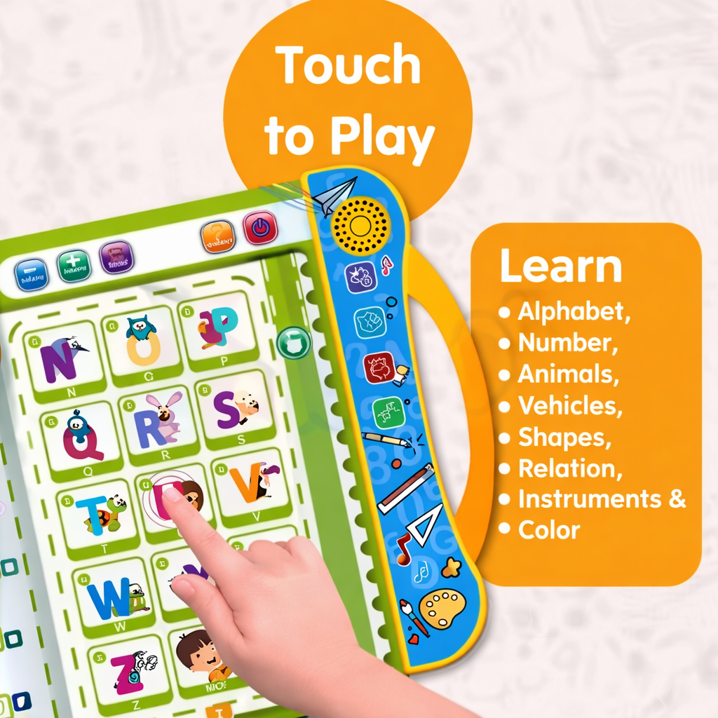 Smart Kiddo Intelligent Learning Book – Interactive Educational Toy for Toddlers